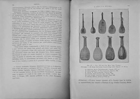 Разворот книги Марии Р. Бронди "Лютня и гитара" (1926)