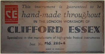Clifford Essex label.