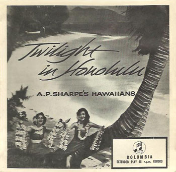 Пластинка группы А. Шарпа "Вечерние сумерки в Гонолулу"